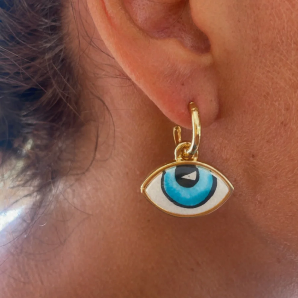  Byebruketenci - Eye Gold Earring