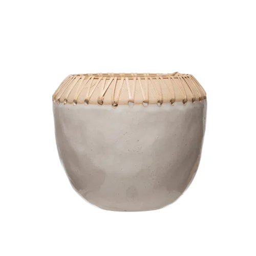 Warm Design - Rattan Porcelain Pot