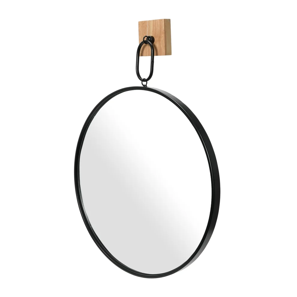 Warm Design	 - Round Metal Wall Mirror