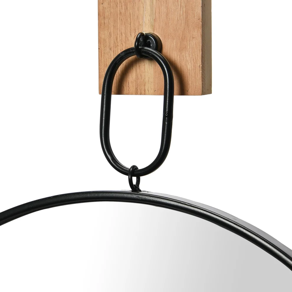 Warm Design	 - Round Metal Wall Mirror