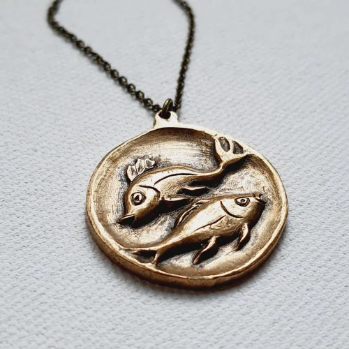 Atölye Lup - Pisces Medallion Necklace