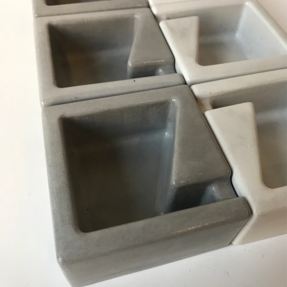 Studio Ays - Concrete Ashtray Set Of 6