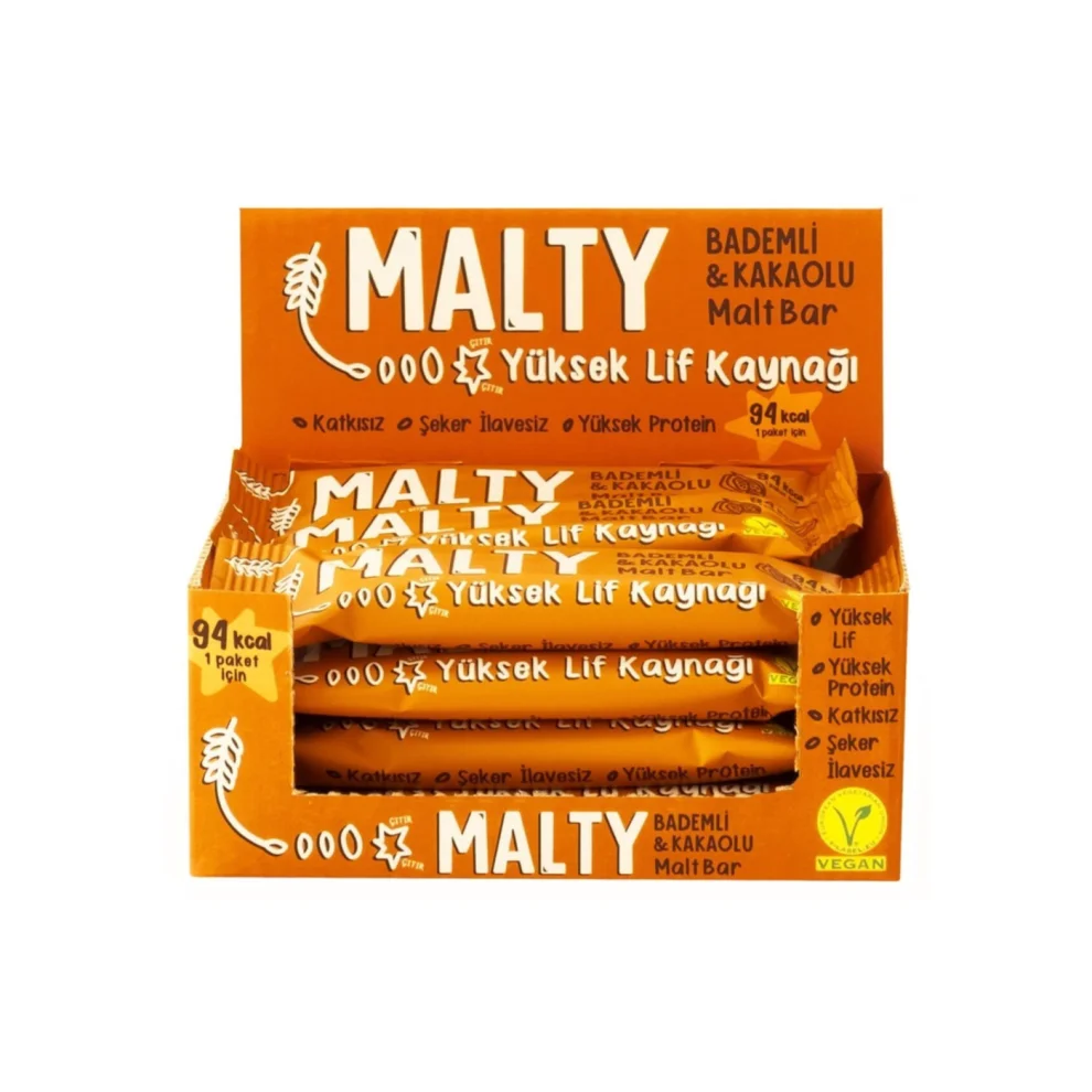 Malty - Bademli & Kakaolu Malt Bar 12'li