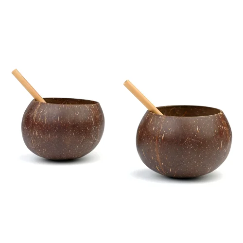 Gaia's Store - Original Coco Cup  & Bambu Straws Bundle