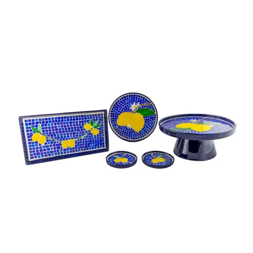 Deniz MosaicWorks - Lemon Mosaic Serving Plate