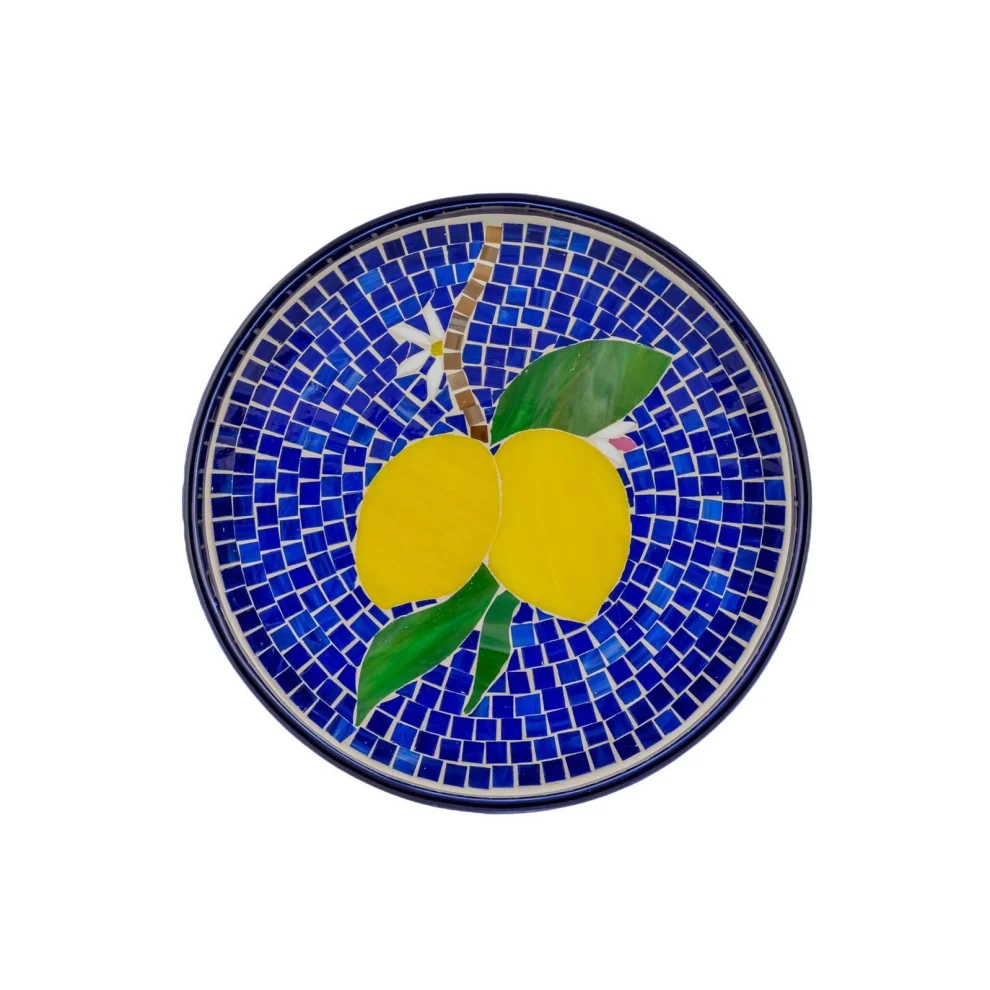 Deniz MosaicWorks - Lemon Mosaic Plate