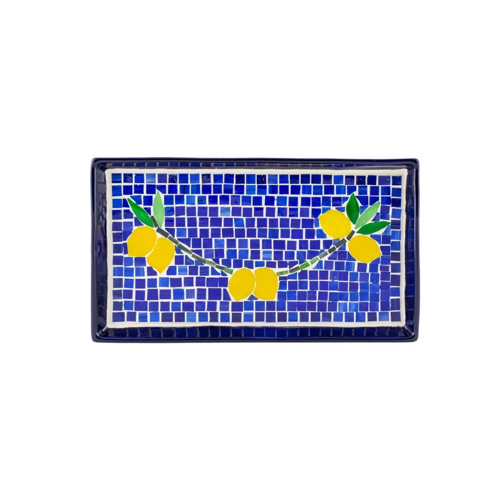 Deniz MosaicWorks - Limon Mozaik Tepsi