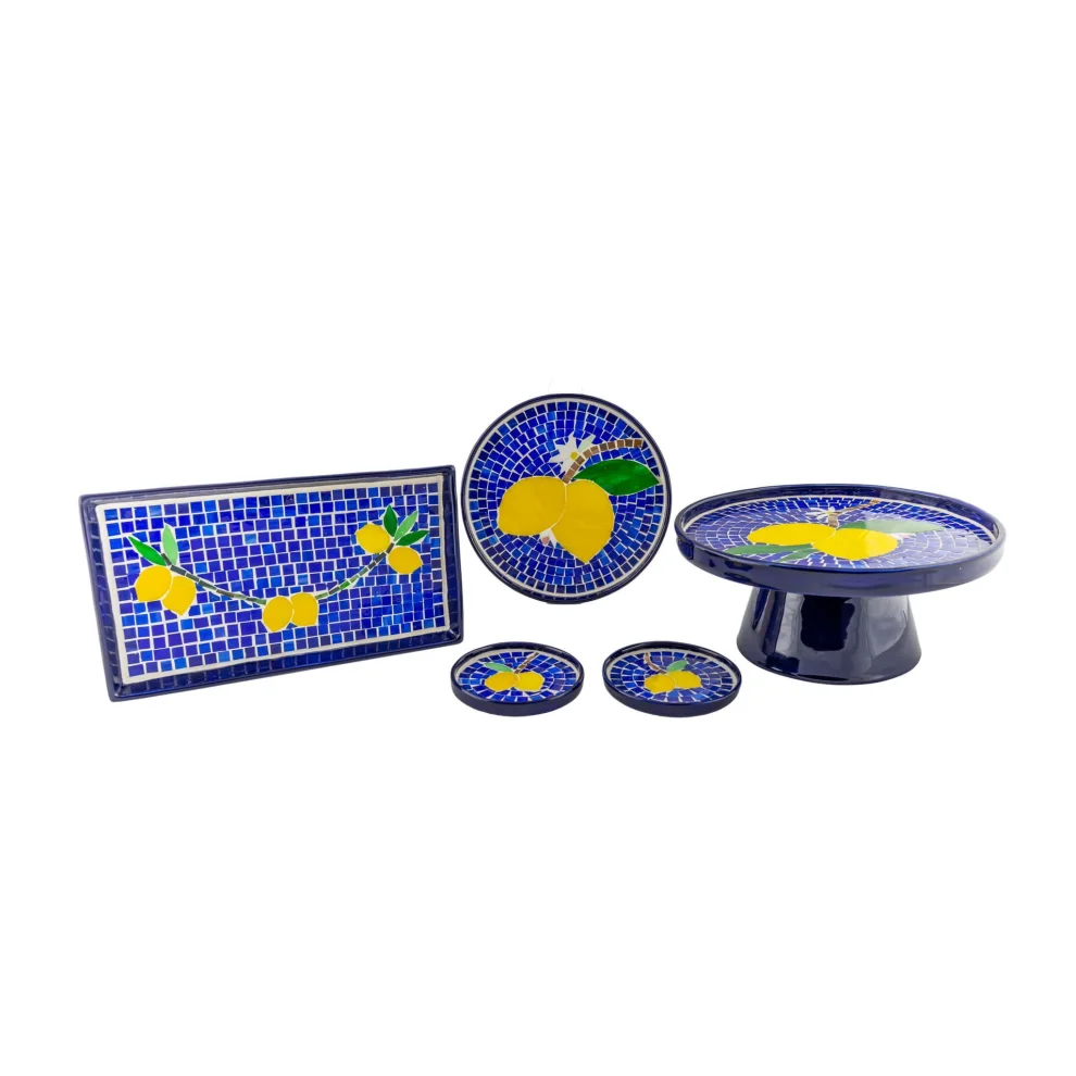 Deniz MosaicWorks - Lemon Mosaic Tray