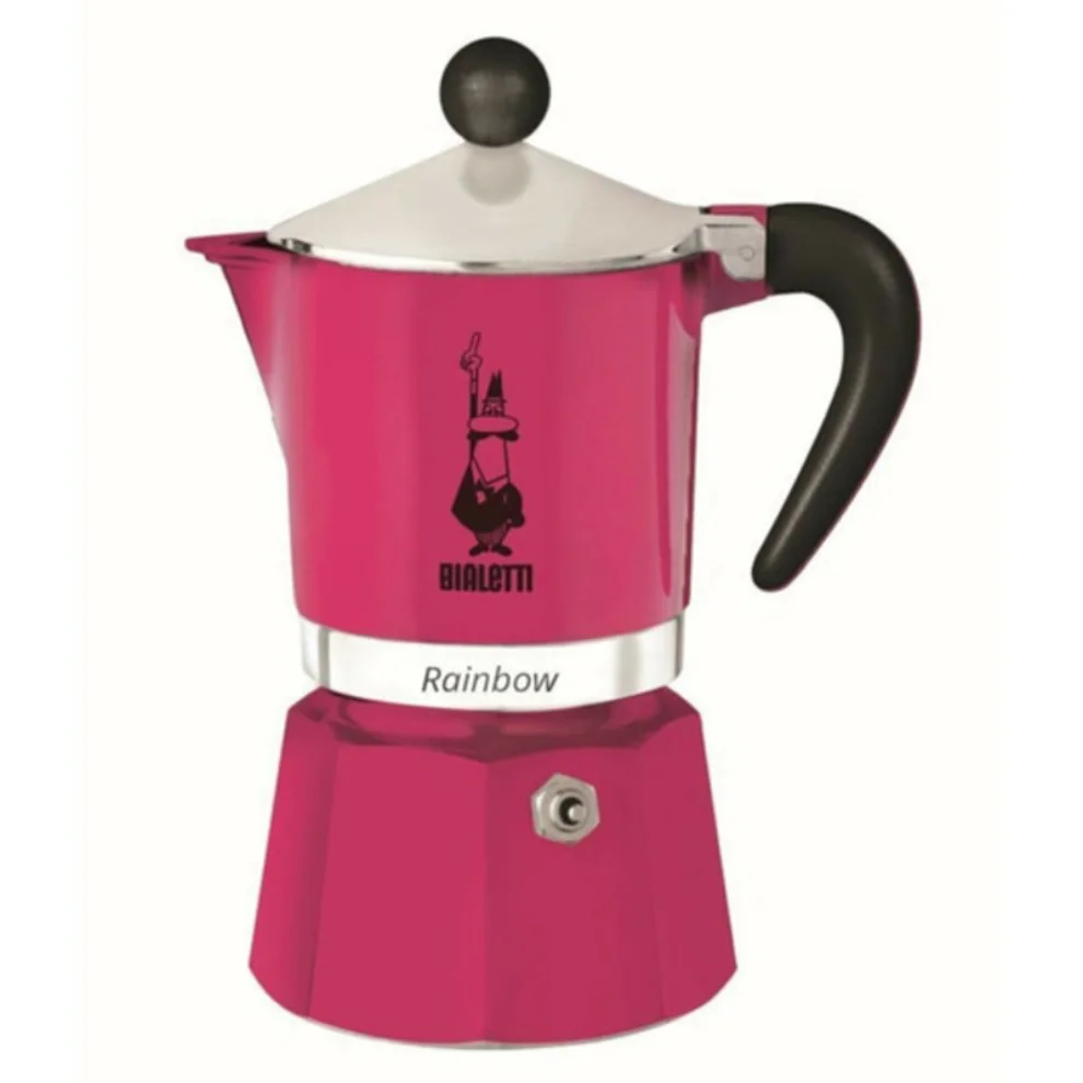 Bialetti - Rainbow Mokapot 3 Cup Fucshia Small