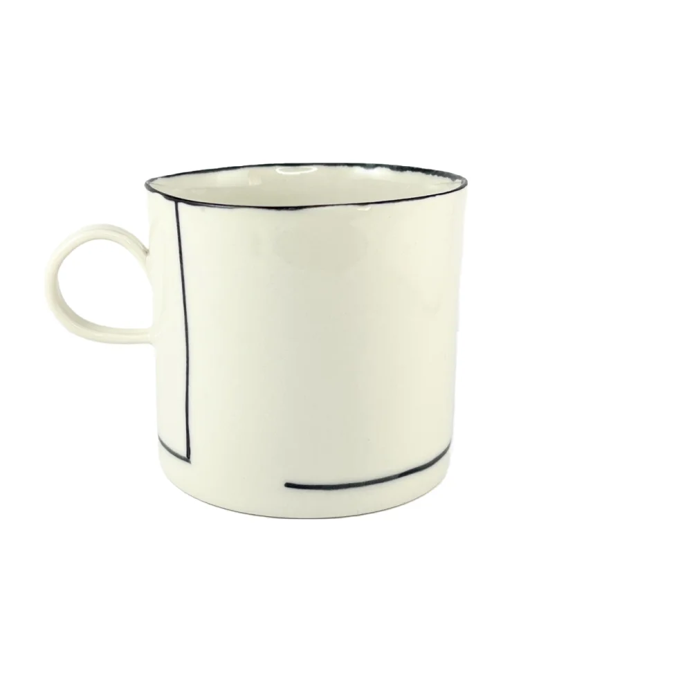 Büşra Mert Artworks - Black Line Mug