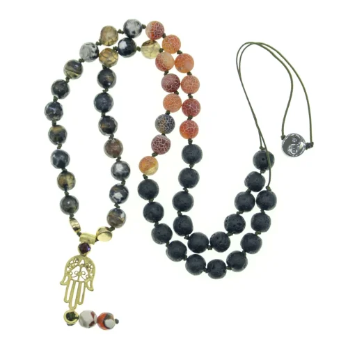 İndafelhayat - Handknotted Mala Beads Of Talisman Necklace