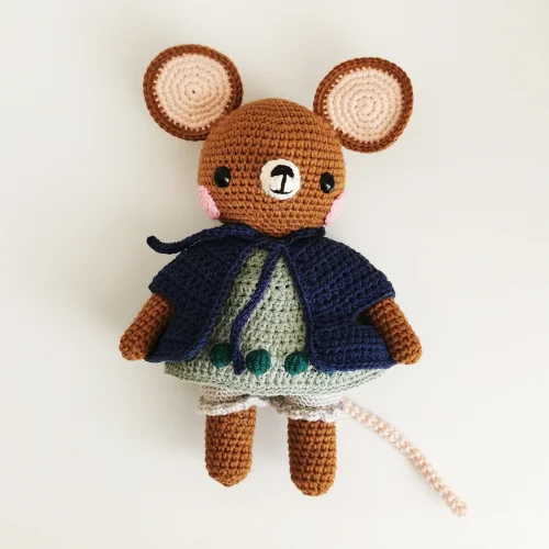 Symsad Crochet - Olivia Rosemary Mouse Toy