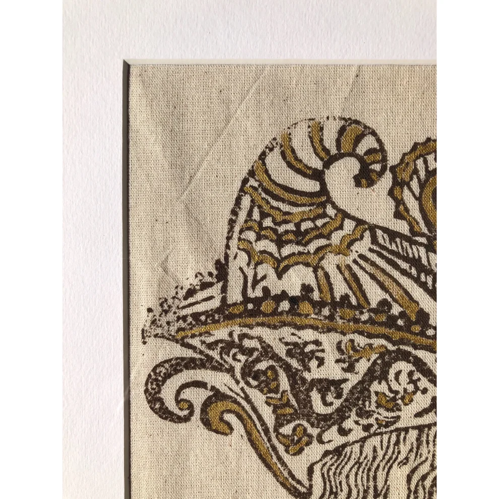Happa - Mehmet The Conqueror Hand Printed Gold Detail Print - Framed