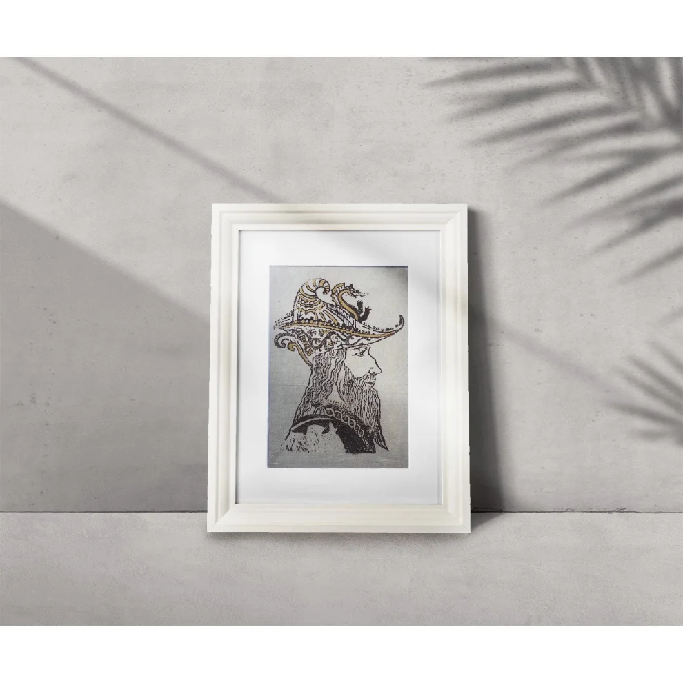 Happa - Mehmet The Conqueror Hand Printed Gold Detail Print - Framed