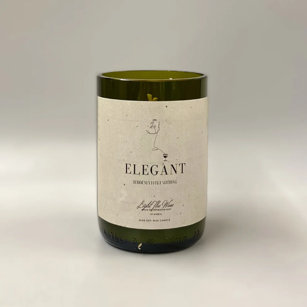 Light The Wine - Elegant Small Candle