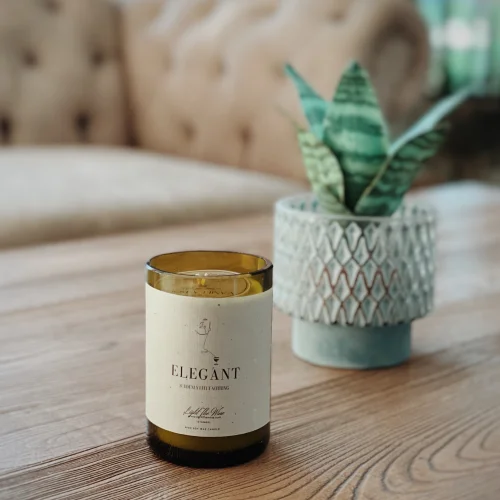 Light The Wine - Elegant Small Candle