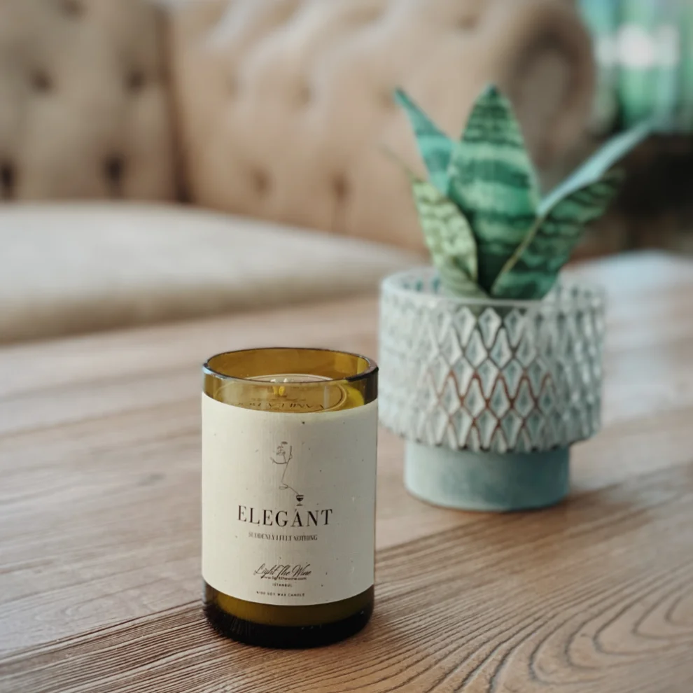 Light The Wine - Elegant Small Candle