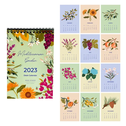 Mazu Studio - Jardin Desk Calendar