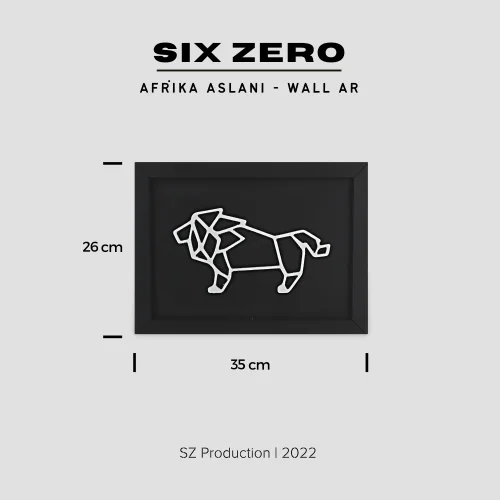 Six Zero - African Lion Upcycled Wall Art