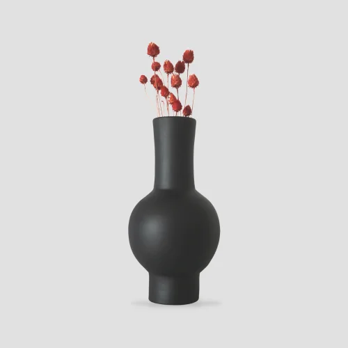 Six Zero - Le Bombe Single Curved Ceramic Vase