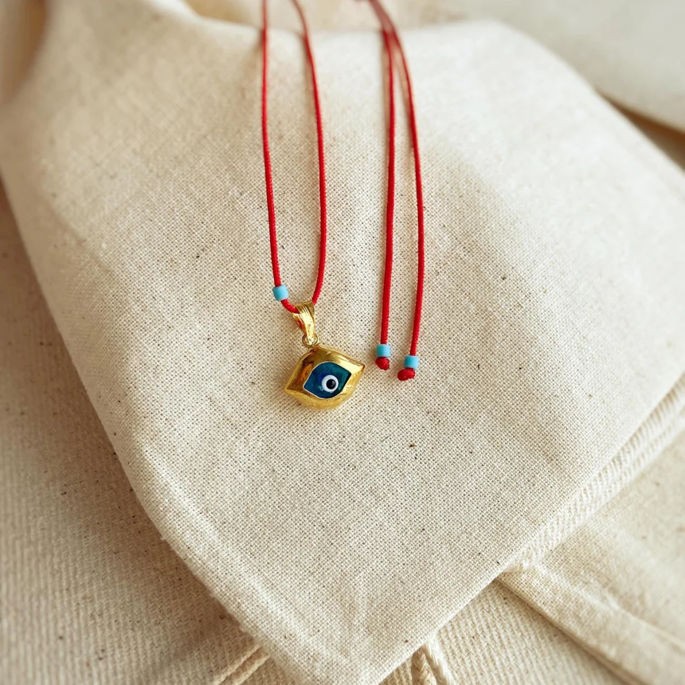 The Pheia - Vintage Evil Eye String Necklace