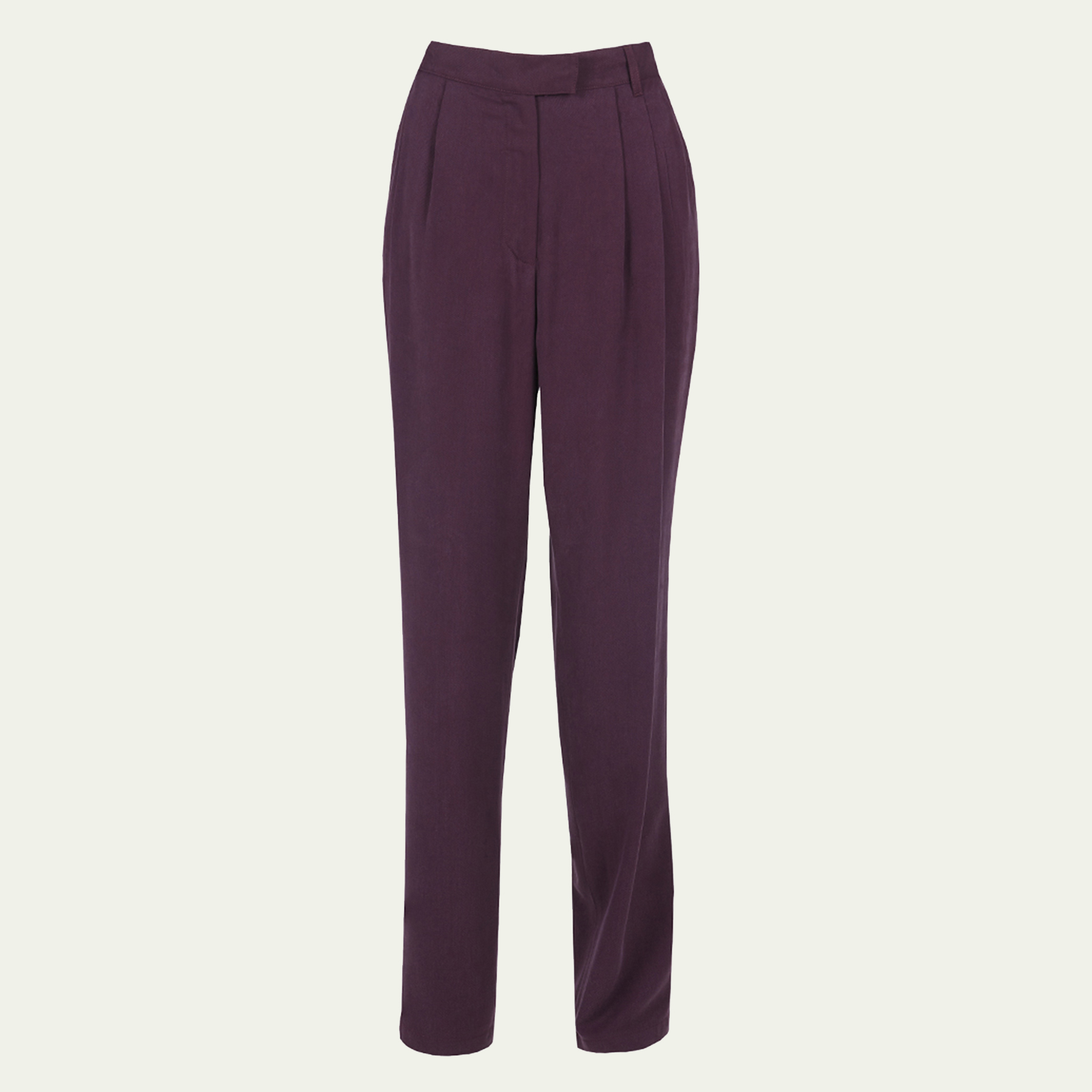 Weola Official - Leo Tencel Trousers Damson XXS