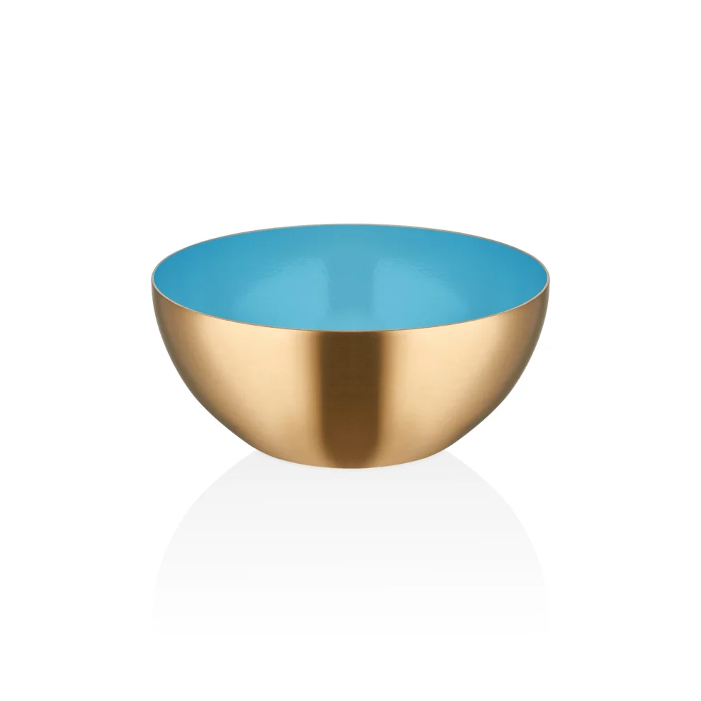 Narin Metal - Star - Nut Bowl - Gold & Blue - Satin