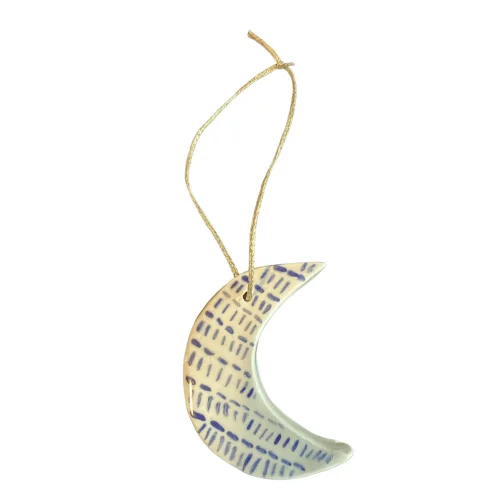 Atelier Satsuma Moon Christmas Tree Ornament Blue hipicon