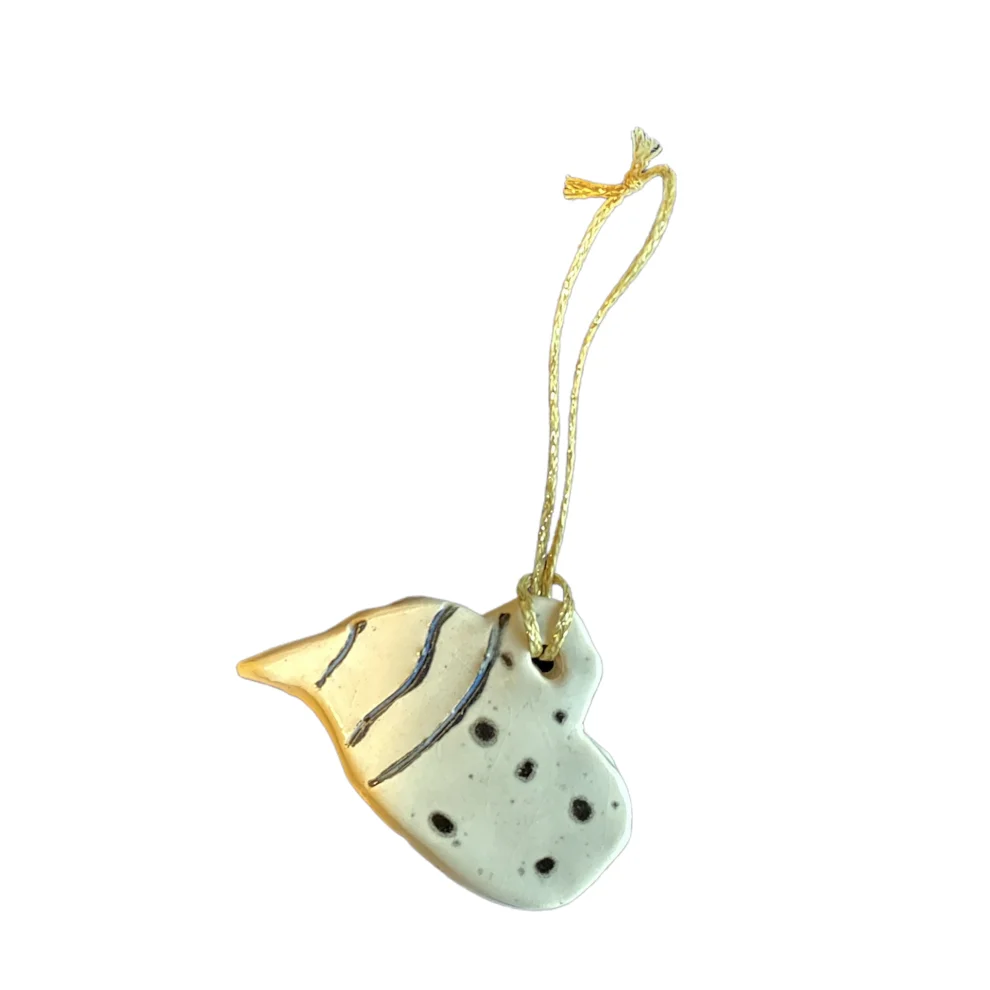 Atelier Satsuma Hot Chocolate Christmas Tree Ornament BlackWhite