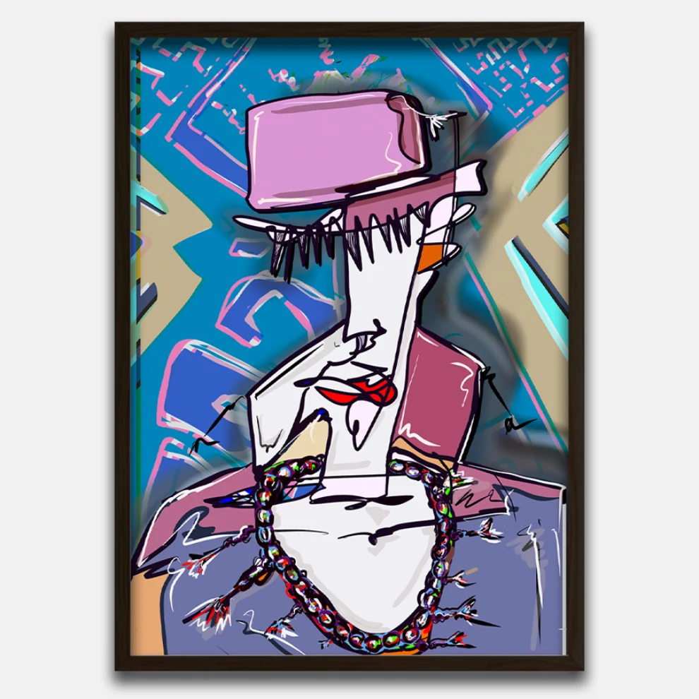 Birim Erol - Q With Fez - Modern Love Community - Print