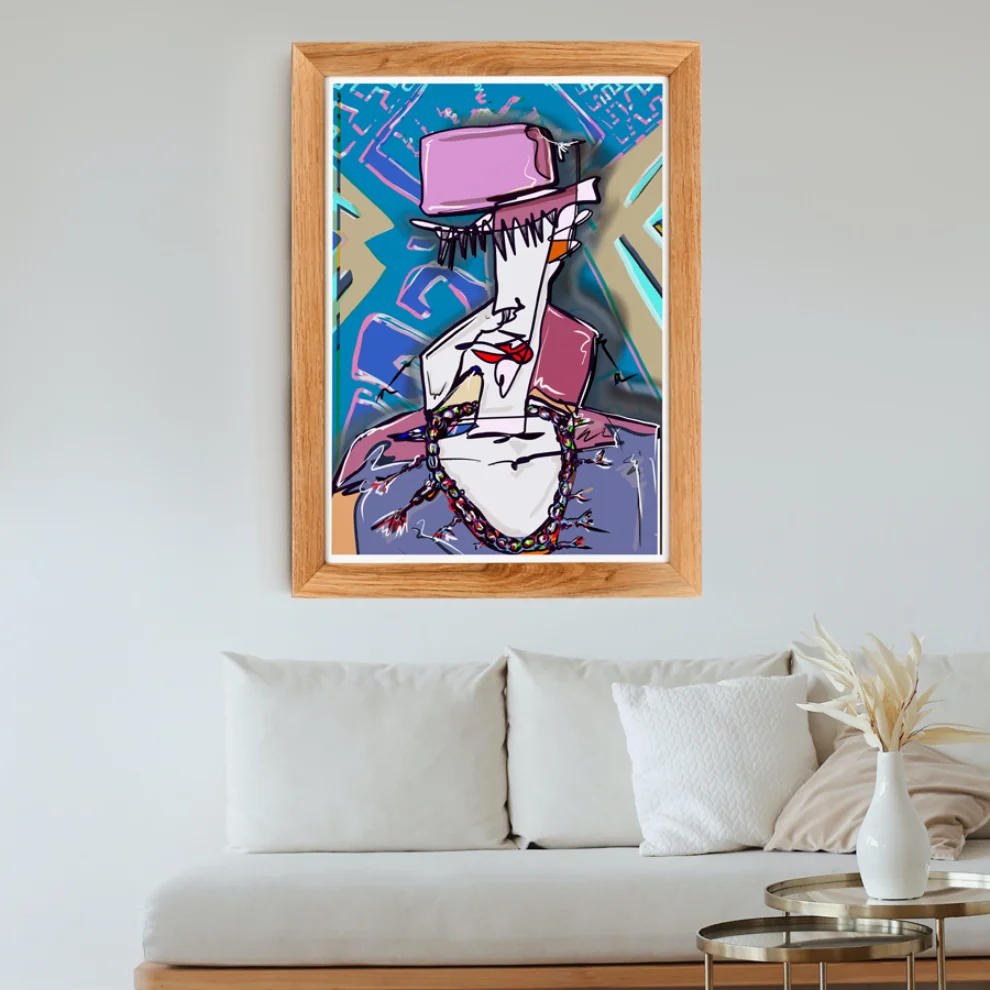 Birim Erol - Q With Fez - Modern Love Community - Print