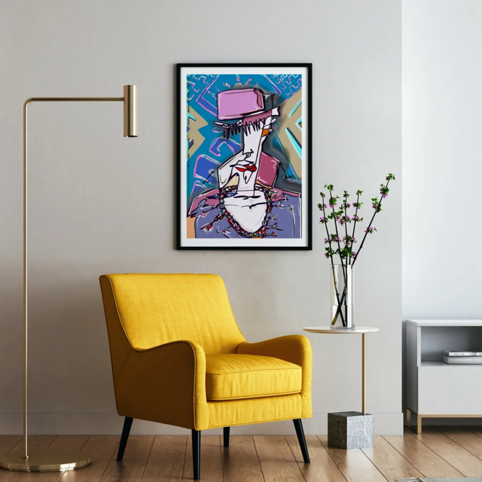 Birim Erol - Q With Fez - Modern Love Community - Print