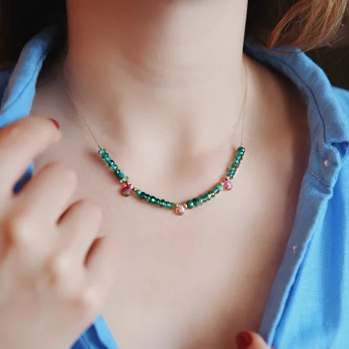 Olcayy Mücevherat - Elizabeth Emerald Necklace