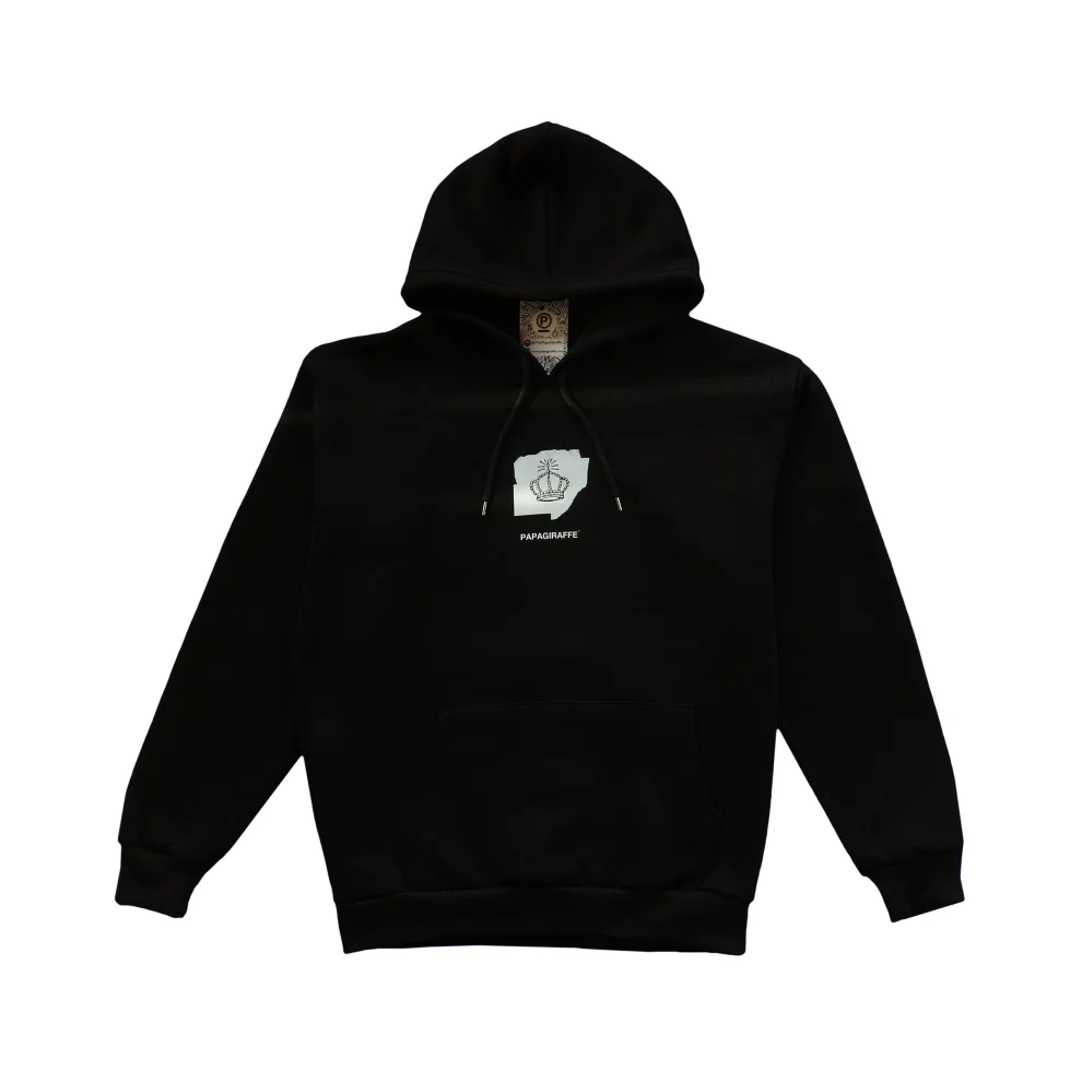 Papa Giraffe - Papier De Damas Pull Over Hoodie