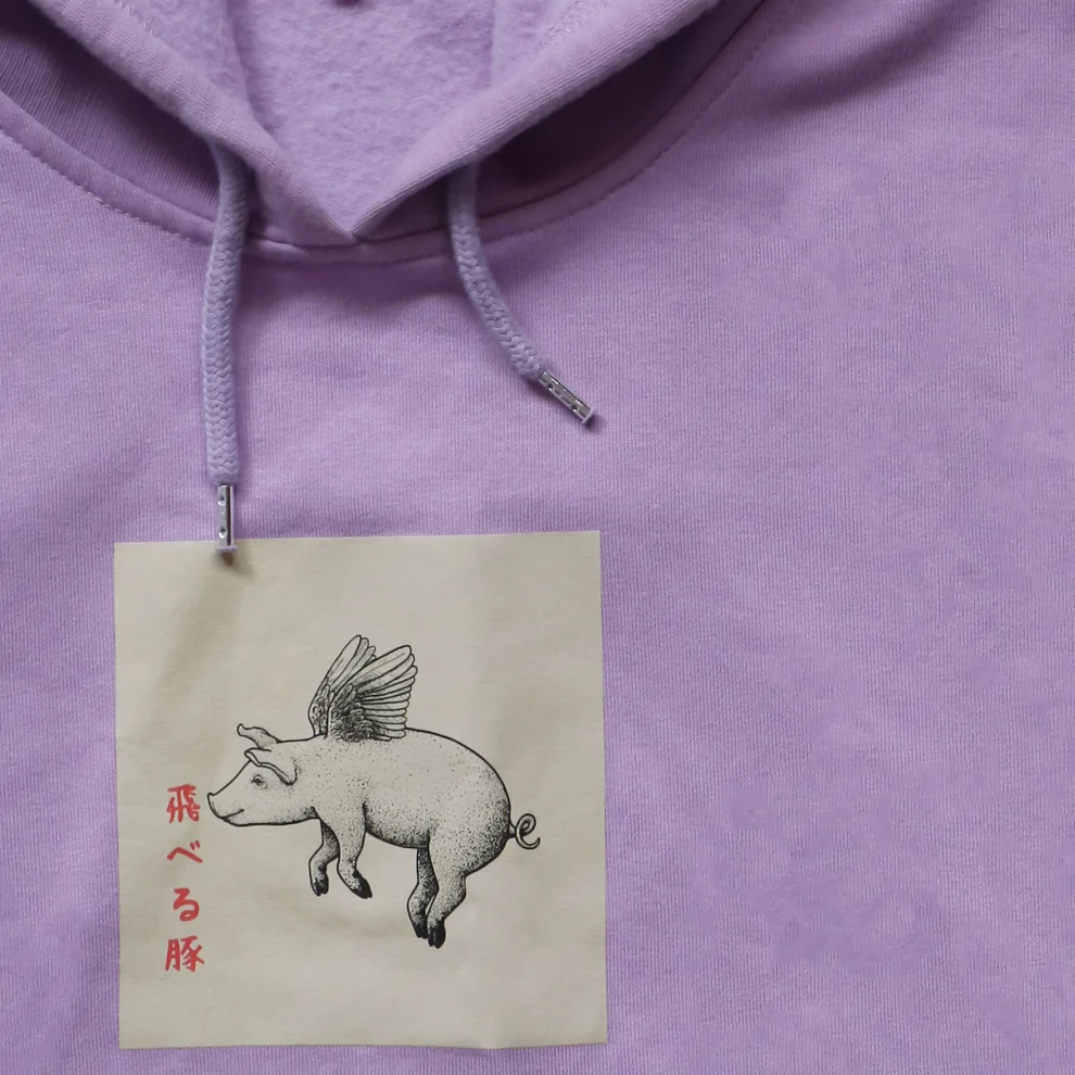 Papa Giraffe - Pigs That Fly Pull Over Hoodie