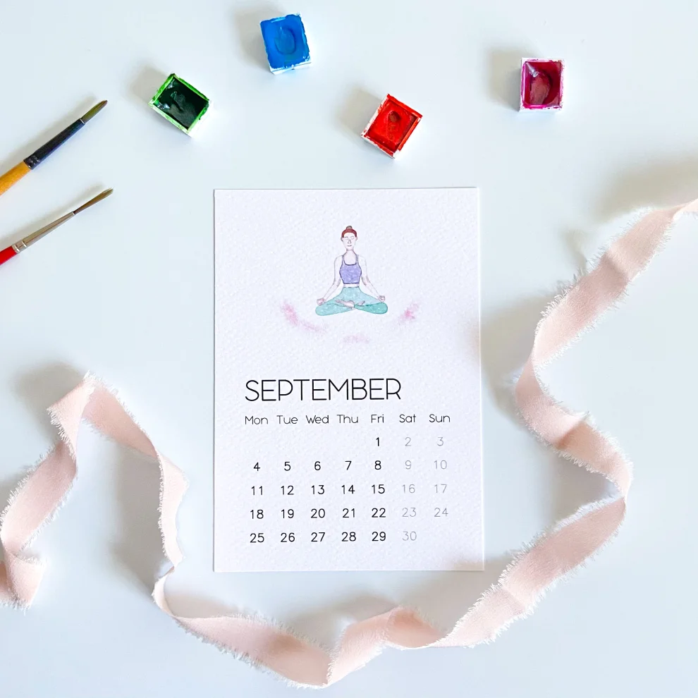 Atelier Dma 2023 Yoga Desk Calendar hipicon
