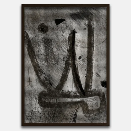 Birim Erol - Coal 1 - Abstract Collection - Baskı