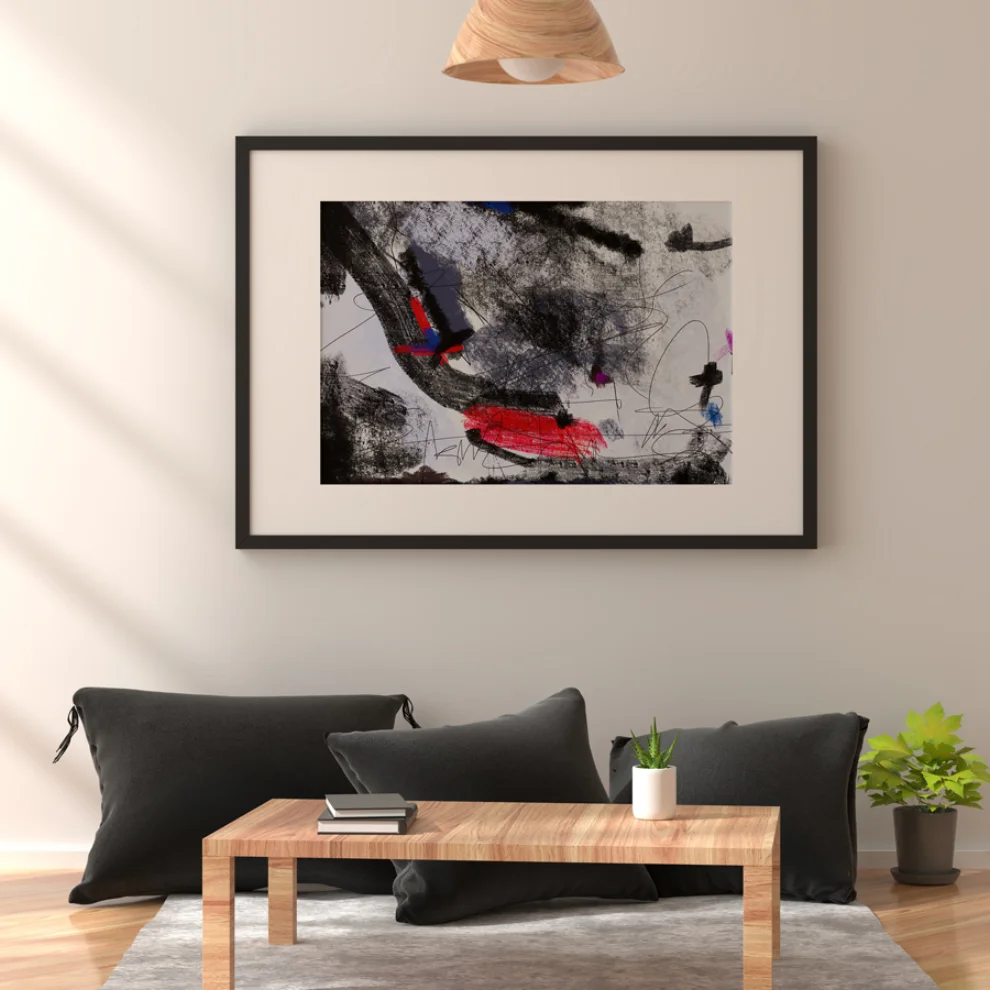 Birim Erol - Coal 2 - Abstract Collection - Print