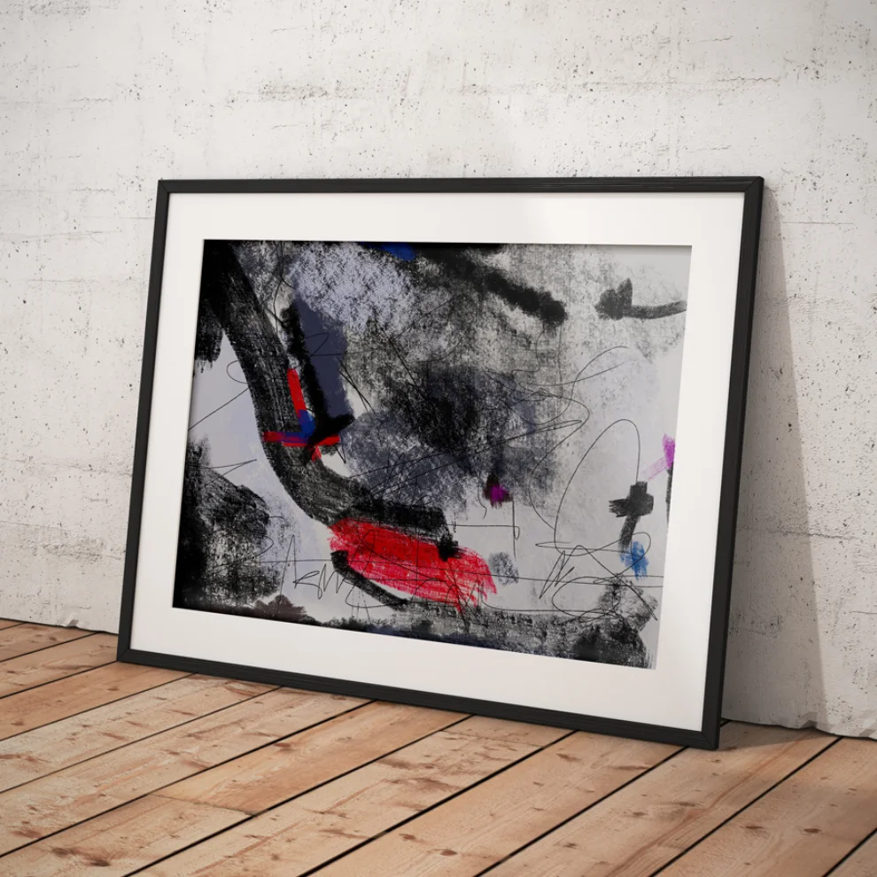 Birim Erol - Coal 2 - Abstract Collection - Print