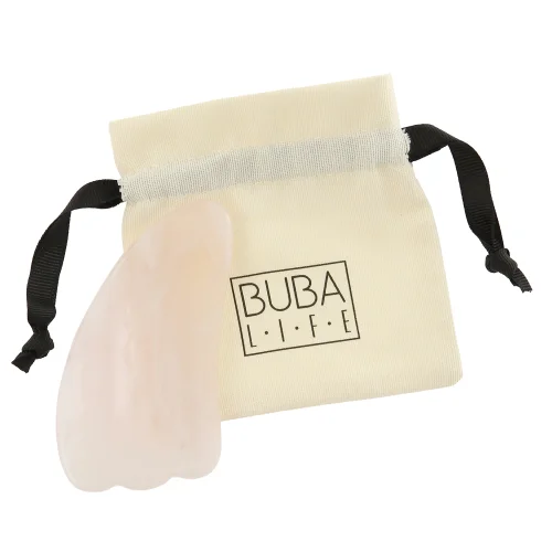 Buba Life - Pembe Kuvars Gua Sha Masaj Aleti | Melek Kanadı