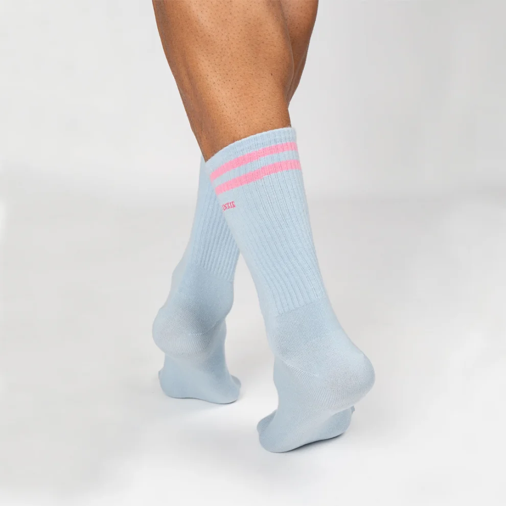 Paul Kenzie - Motley Socks Unisex Nakışlı Uzun Tenis Çorap - Rainbow Ill