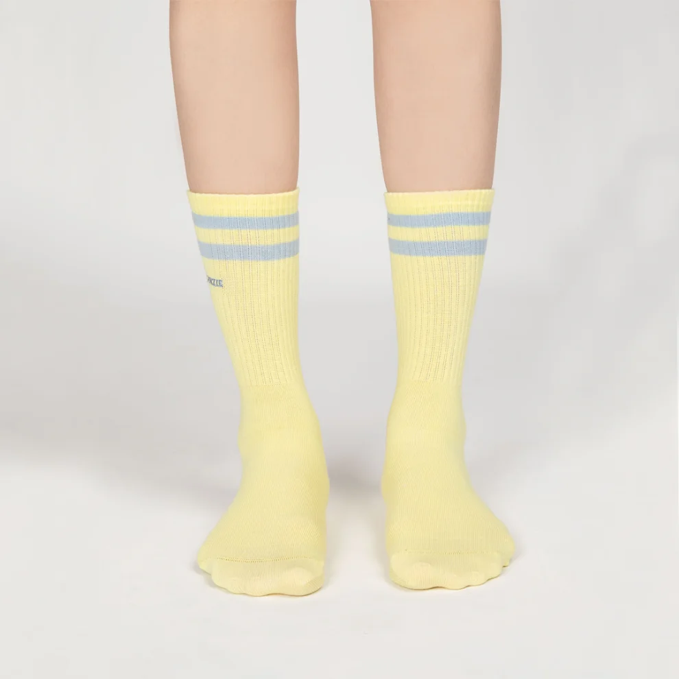 Paul Kenzie - Motley Socks Unisex Nakışlı Uzun Tenis Çorap - Rainbow I