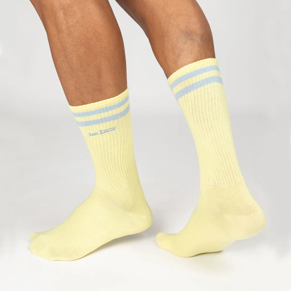 Paul Kenzie - Motley Socks Unisex Embroidered Long Tennis Socks - Rainbow I