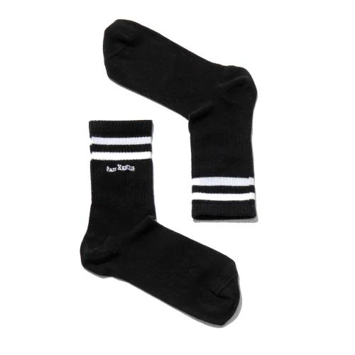 Paul Kenzie - Motley Socks Unisex Nakışlı Uzun Tenis Çorap - Shadow