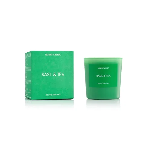 Scentmega - Basil & Tea Candle