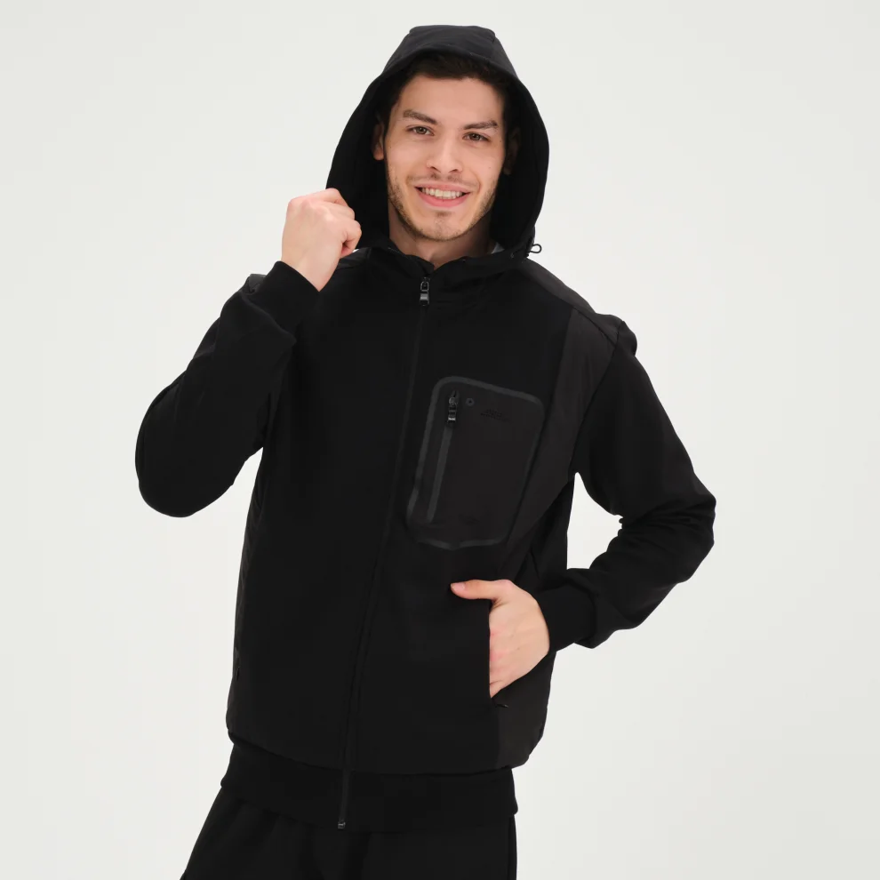 Tbasic - Flexi Pocket Full-zip Sweatshirt