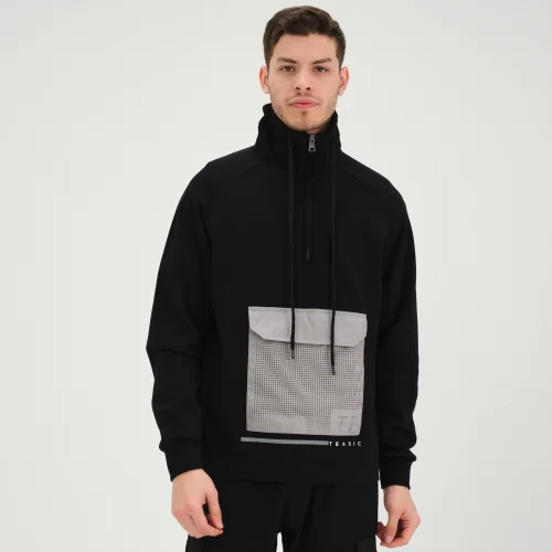 Tbasic - Half-zip Relaxed Sweatshirt