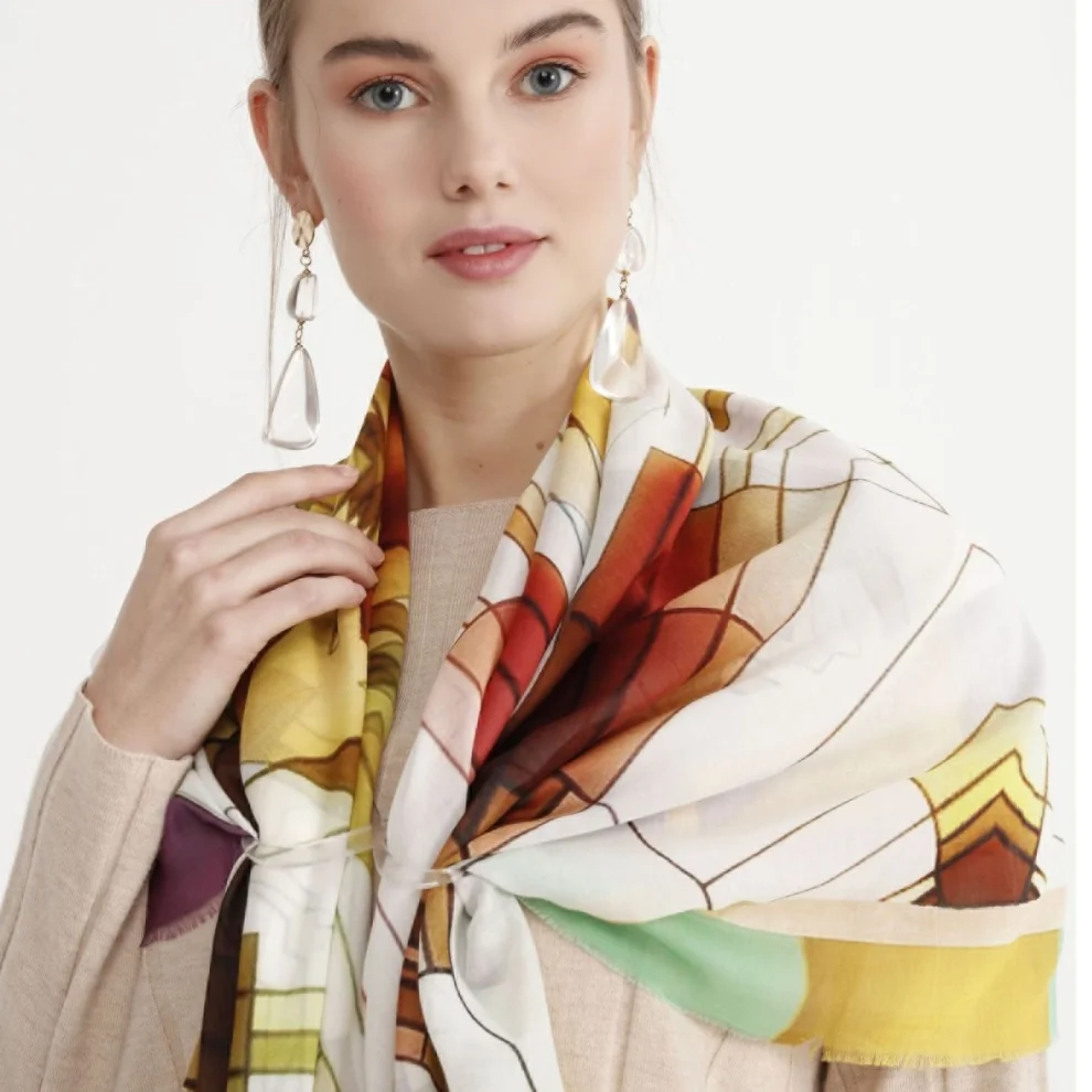 Fad Fashion Art Design - Cotton Silk Shawl