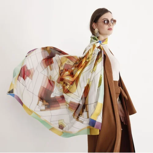 Fad Fashion Art Design - Cotton Silk Shawl