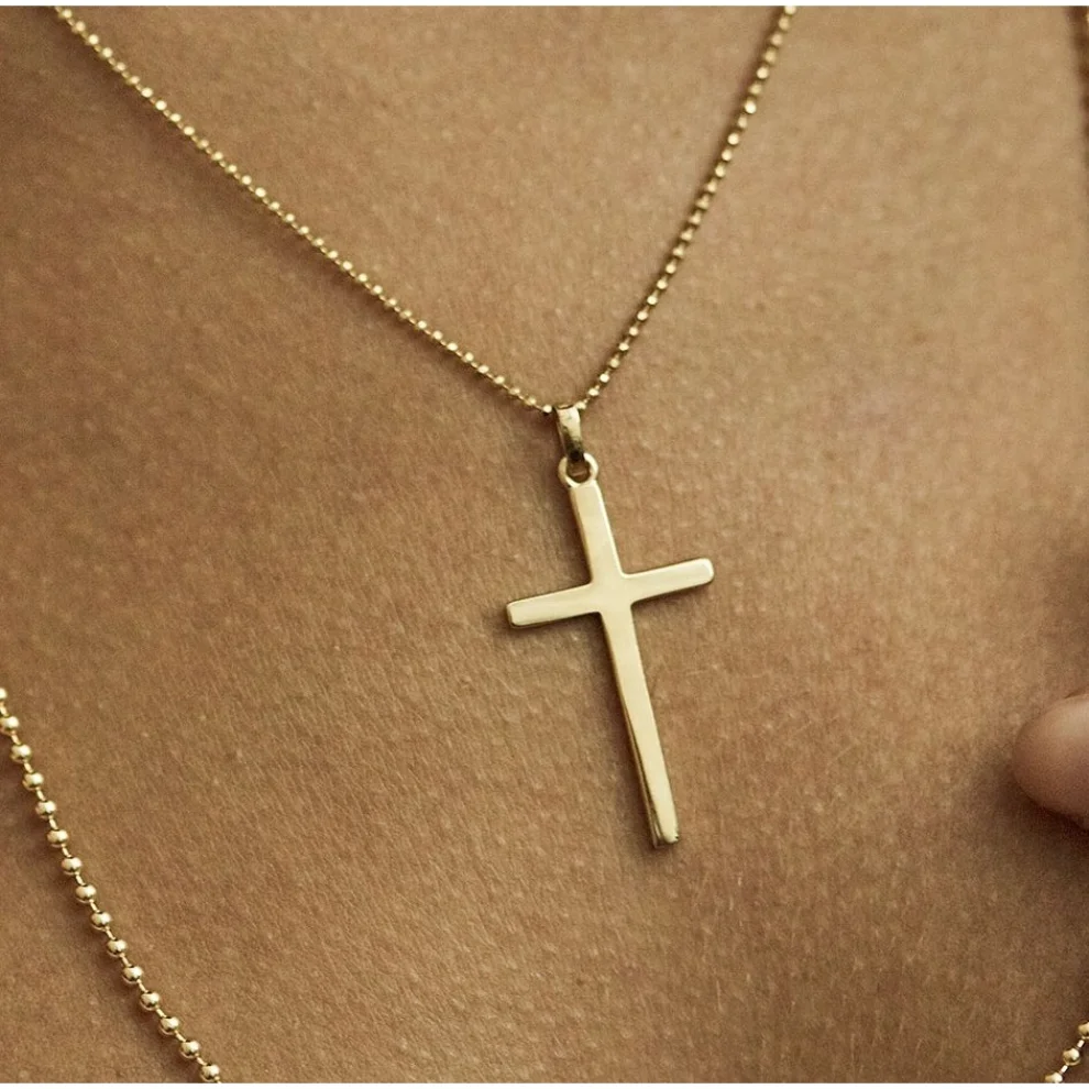 Cult & Glint - Big Cross Necklace